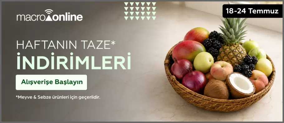 25 - 31 Temmuz Meyve & Sebze İndirimleri!