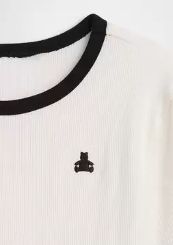 Kız Çocuk | Brannan Bear Fitilli Ringer T-Shirt
