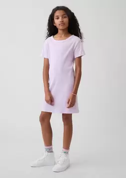 Kız Çocuk | Gap Logo Fitilli T-Shirt Elbise