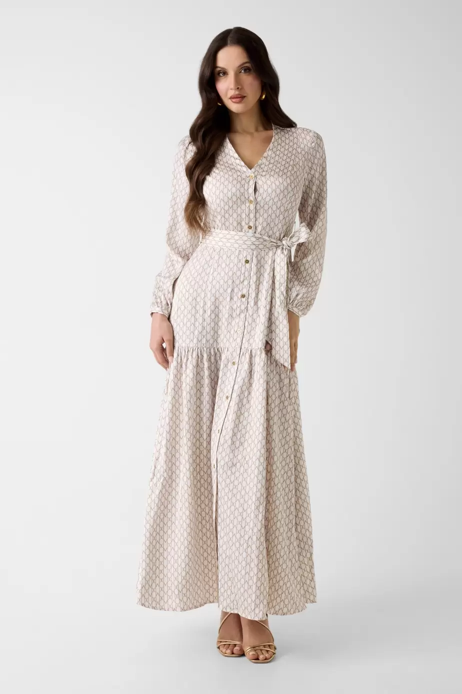 Vestido largo con logo de Marciano