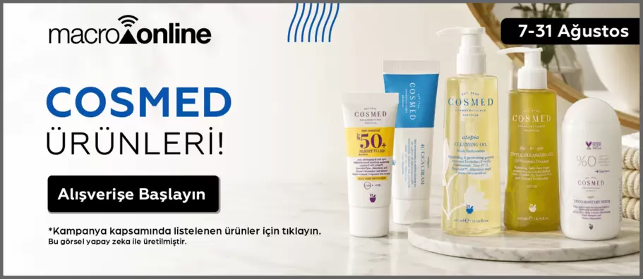 7 - 31 Ağustos Cosmed Ürünleri!
