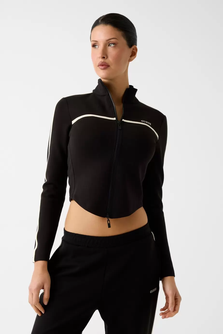 Sudadera con logo de cremallera completa