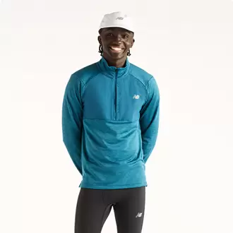 New Balance MT43204 Mavi Erkek Sweatshirt
