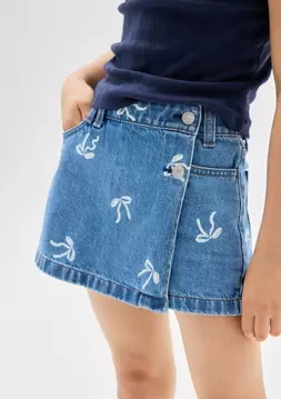 Kız Çocuk | Denim Şort Etek