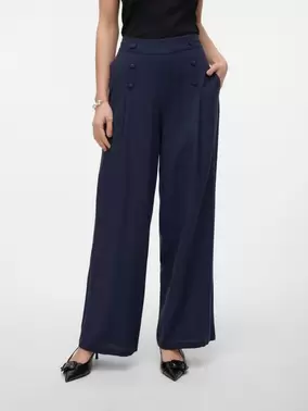 Vero Moda VMGISELLE Hohe Taille Hose - Night Sky - 10317813
