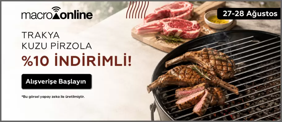 27 - 28 Ağustos Kuzu Pirzola Tırakya Kıvırcıkta İndirim!
