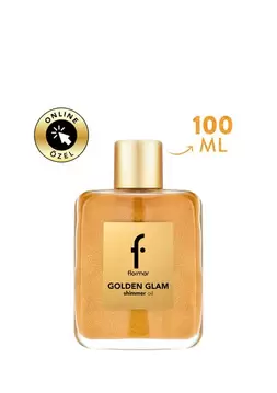 Golden Glam Shimmer Oil Nemlendirici Etkili Bronz Işıltılı Saç ve Vücut Yağı