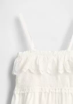 Kız Çocuk | Kids Smocked Ruffle Midi Elbise