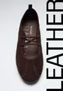 Lastik bantlı deri sneakerina