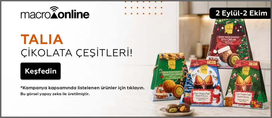 2 Eylül - 2 Ekim Talia Çikolata Çeşitleri!