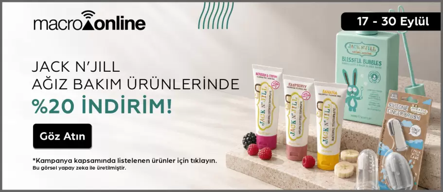 17 - 30 Eylül Jack N’Jill Ağız Bakım Ürünleri!