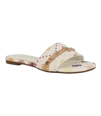Tasam logo slide flat sandal