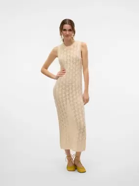 Vero Moda VMNEWVERENA Langes Kleid - Birch - 10321553