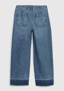 Kız Çocuk | High Rise Stride Wide-Leg Ankle Jean Pantolon