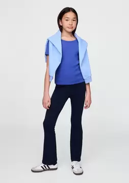 Kız Çocuk | Organik Pamuk Flare Legging Tayt