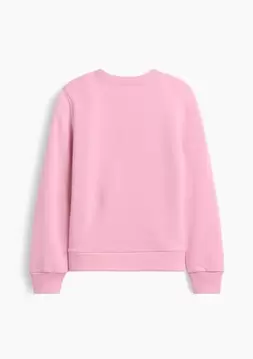 Kız Çocuk | Bisiklet Yaka Grafik Baskılı Sweatshirt