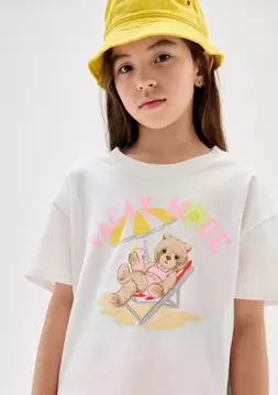 Kız Çocuk | Relaxed Grafik Baskılı T-Shirt