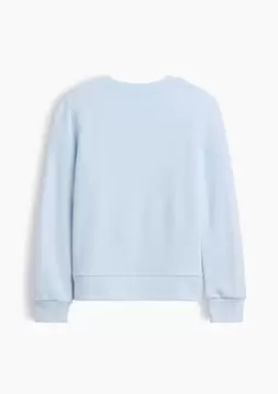 Kız Çocuk | Bisiklet Yaka Grafik Baskılı Sweatshirt