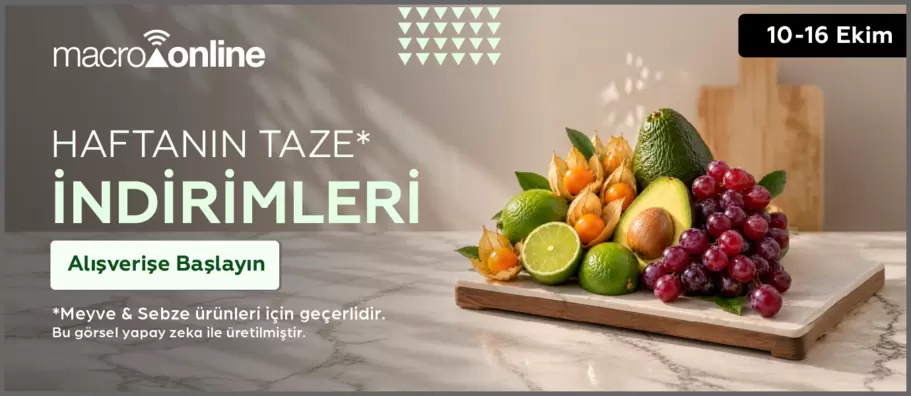 10 - 16 Ekim Meyve & Sebze İndirimleri!