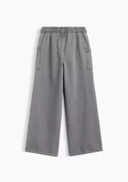 Kız Çocuk | Pull-On Wide Leg Jean Pantolon