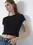 Siyah Kadın T Shirt LOGO BASKILI T SHIRT Siyah
