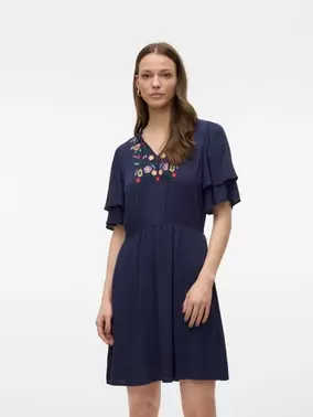 Vero Moda VMSINA Kurzes Kleid - Navy Blazer - 10314161
