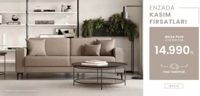 Enza Mobilya kataloğu, Bursa | Enzada Kasim Firsatlari | 2025-11-03T00:00:00.000Z - 2025-11-30T00:00:00.000Z