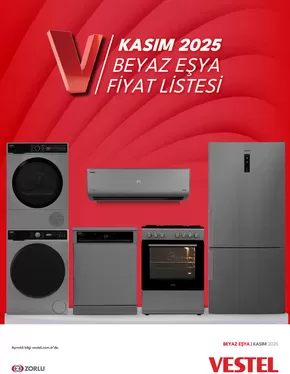 Vestel kataloğu, İzmir | Beyaz Eşyalar | 2025-11-01T00:00:00.000Z - 2025-11-30T00:00:00.000Z