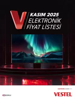 Vestel kataloğu | Tüketici Elektroniği | 2025-11-01T00:00:00.000Z - 2025-11-30T00:00:00.000Z