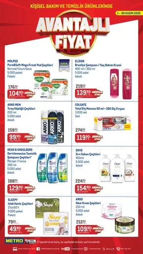 Metro kataloğu, İstanbul | Kişisel Bakım ve Temizlik Ürünleri | 2025-10-01T00:00:00.000Z - 2025-11-30T00:00:00.000Z
