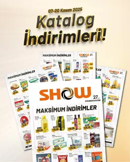 Show Market kataloğu | En iyi fırsatlarımız | 2025-11-07T00:00:00.000Z - 2025-11-20T00:00:00.000Z