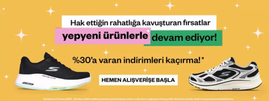 Skechers kataloğu, Bandırma | %30 Indirim | 2025-11-17T00:00:00.000Z - 2025-11-20T00:00:00.000Z