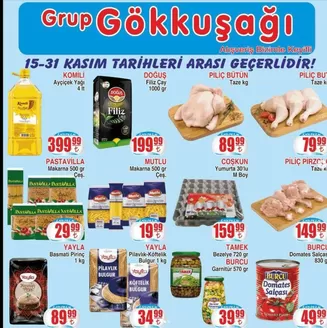 Grup Gökkuşağı kataloğu, Bolu | Kasım arası | 2025-11-17T00:00:00.000Z - 2025-11-30T00:00:00.000Z