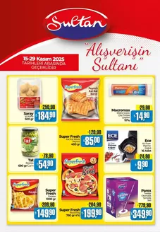 Sultan Market kataloğu, Bolu | Herkes için cazip özel teklifler | 2025-11-15T00:00:00.000Z - 2025-11-29T00:00:00.000Z