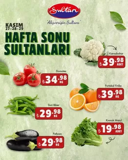 Sultan Market kataloğu, Ulukışla | Fırsat avcıları için teklifler | 2025-11-27T00:00:00.000Z - 2025-11-29T00:00:00.000Z