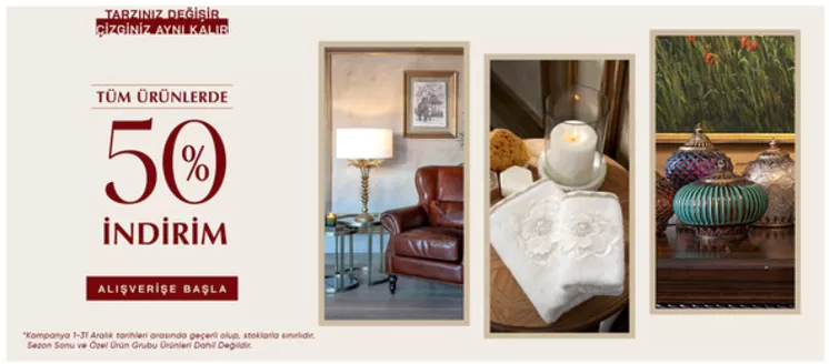 Kervan Mobilya kataloğu | %50 Indirim | 2025-12-04T00:00:00.000Z - 2025-12-31T00:00:00.000Z