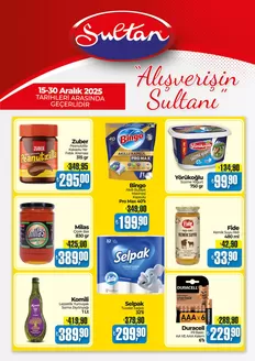 Sultan Market kataloğu, Korkuteli | Sultan Market katalog | 2025-12-15T00:00:00.000Z - 2025-12-30T00:00:00.000Z