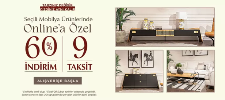 Kervan Mobilya kataloğu, Samsun | 60% Indirim | 2026-01-05T00:00:00.000Z - 2026-01-28T00:00:00.000Z