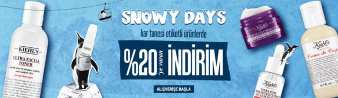 Kiehl's kataloğu, İstanbul | Snowy Days | 2026-01-08T00:00:00.000Z - 2026-01-22T00:00:00.000Z