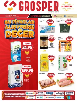 Grosper kataloğu, Ankara | Tüm müşteriler için en iyi fırsatlar | 2026-01-12T00:00:00.000Z - 2026-01-21T00:00:00.000Z