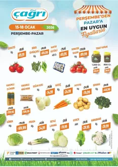 Çağrı Market kataloğu, Giresun | Tasarrufçular için en iyi teklifler | 2026-01-15T00:00:00.000Z - 2026-01-18T00:00:00.000Z