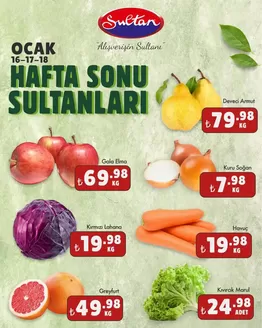 Sultan Market kataloğu, Çanakkale | Fırsat avcıları için harika teklifler | 2026-01-16T00:00:00.000Z - 2026-01-18T00:00:00.000Z