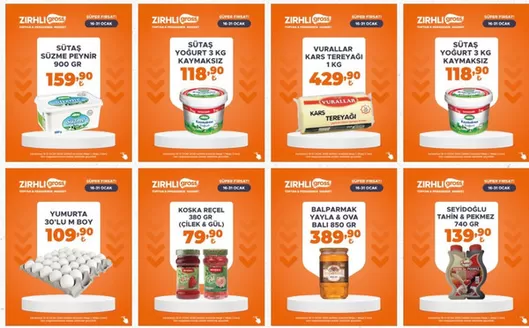 Zırhlı Toptan market kataloğu, İzmit | İndirimleri | 2026-01-19T00:00:00.000Z - 2026-01-31T00:00:00.000Z