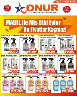 Onur Hipermarketleri kataloğu | Herkes için cazip özel teklifler | 2026-01-22T00:00:00.000Z - 2026-01-31T00:00:00.000Z