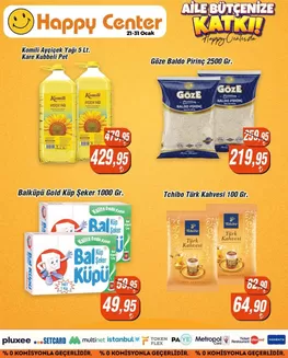 Happy Center kataloğu | Keşfedilecek yeni teklifler | 2026-01-21T00:00:00.000Z - 2026-01-31T00:00:00.000Z