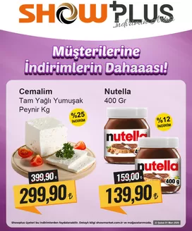 Show Market kataloğu | Tüm müşteriler için en iyi fırsatlar | 2026-02-23T00:00:00.000Z - 2026-03-01T00:00:00.000Z