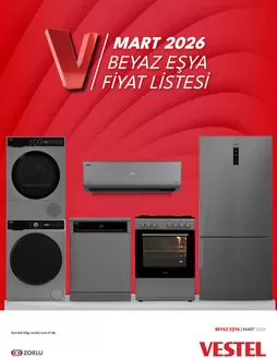 Vestel kataloğu, Yiğitler (İzmir) | Beyaz Eşyalar | 2026-03-01T00:00:00.000Z - 2026-03-31T00:00:00.000Z