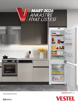 Vestel kataloğu, Yiğitler (İzmir) | Ankastre Ürünler | 2026-03-01T00:00:00.000Z - 2026-03-31T00:00:00.000Z