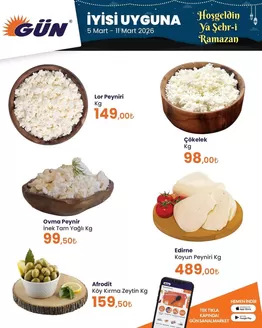 Gün Süpermarket kataloğu, Emirgazi | Gün Süpermarket katalog | 2026-03-05T00:00:00.000Z - 2026-03-11T00:00:00.000Z