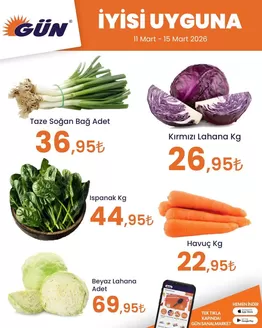 Gün Süpermarket kataloğu, Silifke | Gün Süpermarket katalog | 2026-03-11T00:00:00.000Z - 2026-03-15T00:00:00.000Z